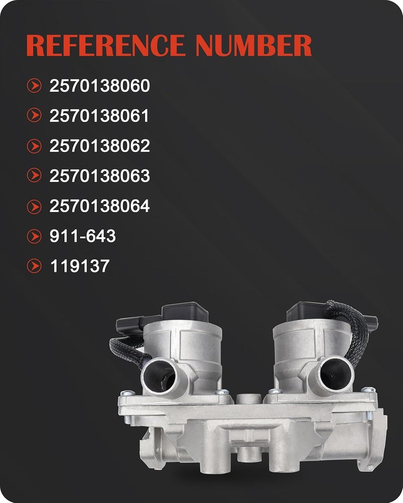 USTAR Secondary Air Injection Check Valve Compatible with Lexus LX570 Toyota Land Cruiser Sequoia Tundra V8 5.7L Replaces 25701-38064 25701-38060 911-643 119137 - Image 3